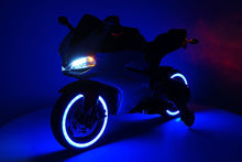 Load image into Gallery viewer, Street Racer Electric Ride-On Motorcycle With Foam Rubber Tires and LED Wheels