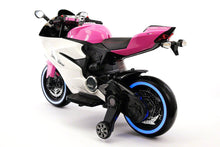 Load image into Gallery viewer, Street Racer Electric Ride-On Motorcycle With Foam Rubber Tires and LED Wheels