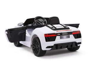 Audi R8 Ride On Race Car with Remote, Leather Seat and Rubber Tires