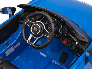 Audi R8 Ride On Race Car with Remote, Leather Seat and Rubber Tires
