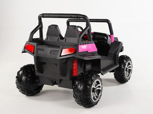 Pink Trail Blazer 4WD Remote Control Ride On 2 Seat Side x Side UTV W/4 Motors