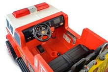 Load image into Gallery viewer, Fire Truck Ride On 2 Seat With Working Hose

