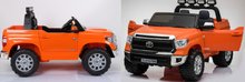 Load image into Gallery viewer, Toyota Tundra Toddler Remote Control 2 Seat Ride On Pickup Truck W/Leather Seat
